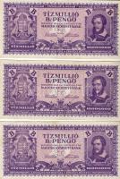1946. 10.000.000B.-pengő (3x) T:II+ Csak egyszer hajtva (2x),II