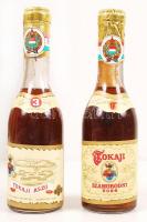 1981 Tokaji Édes Szamorodni, palackozta: Tokaj hegyalja ÁG, 250 ml és 1975 3 puttonyos aszú, 250 ml,...