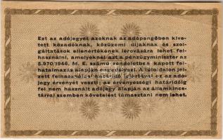 1946. 10.000Adópengő folyószám hatjegyű! T:II-