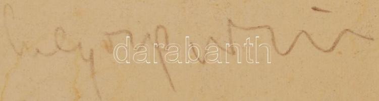 Szunyoghy András (1946-): I Nagy Lajos. Rézkarc, karton, jelzett, foltos, 39×30 cm