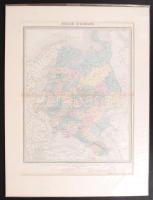 Cca 1850 Oroszország, jelzett francia térkép / Map of Russia 45×34 cm