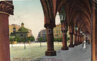 Kraków, Glówny Rynek z kosciolem sw Wojciecha / main square, Church of St. Adalbert (fa)