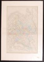 Cca 1850 Oroszország, jelzett francia térkép / VIntage map of Russia 45×34 cm