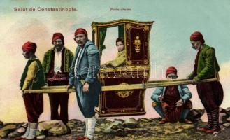 Porte chaise / Turkish folklore, Constantinople, litter (EB)