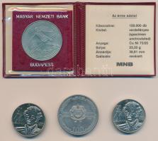 1982. 100Ft "Labdarúgó VB" (2x) az egyik eredeti tokban, tanúsítvánnyal + 1986. 100Ft &quo...