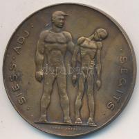 Loósz József (1908-) 1947. "SAS / Siess-Adj-Segíts / Hadifoglyokért, kórházakért, tüdőbetegekért" Br emlékérem (40mm) T:2,2-