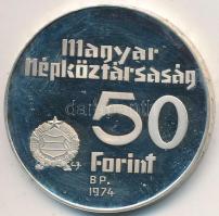 1974. 50Ft Ag "50 éves az MNB" T:PP
