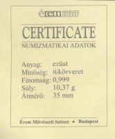 DN "A magyar nemzet pénzérméi - A Tanácsköztársaság próbaveret pénze 1919.III.21." Ag (0,9...