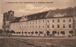 Szakolca, Királyi katolikus főgimnázium, Johaneum internátus, kiadja Divald Károly fia / grammar school, boarding school (EK)