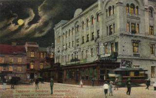 Temesvár, Szent György tér, Belvárosi Kávéház / city center, square, cafe