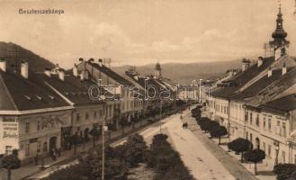 Besztercebánya, Bethlen Gábor utca, Machold könyvnyomda / street, Machold's printing house