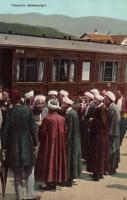 Türkische Mekkapilger / Turkish folklore, Mekkan pilgrims, train (EK)