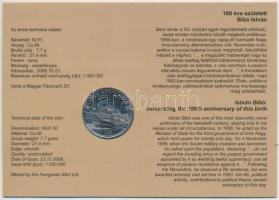 2006. 50Ft "100 éve született Bibó István" emlékkiadás emléklapon T:1