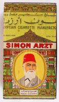 Simon Arzt egyiptomi cigarettás doboz, 7x14x3 cm