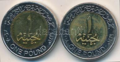 Egyiptom 2010. 1Ł "Szárnyas szkarabeusz, az újjászületés szimbóluma" + 1Ł "Tutanhamon arany maszkja" multicolor T:2 Egypt 2010. 1 Pound "Winged scarab symbol of rebirth" + 1 Pound "Gold mask of Tutankhamun" multicolor C:XF