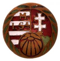 ~1920-1930. "Magyar Labdarúgó Szövetség" zománcozott Br gomblyukjelvény T:2-