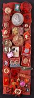 Szovjetunió ~1960-1980. ~30db klf Lenint ábrázoló kitűző és jelvény T:vegyes Soviet Union ~1960-1980. ~30pcs of mixed pins and badges with the portrait of Lenin C:mixed