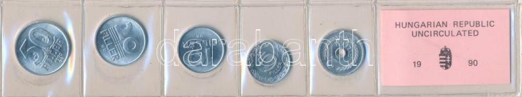 1990. 2f-50f 5klf db forgalmi sor fóliában T:1