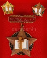 ~1970. "Kiváló Újító" kitüntetés ezüst és bronz fokozata miniatűrökkel, egyik eredeti tokb...