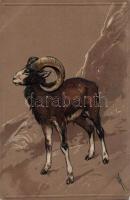 Wild goat Emb. litho (EK)