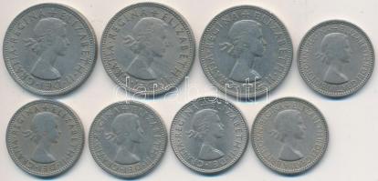 Nagy-Britannia 1953-1966. 1Sh "II. Erzsébet" (5x) + 1962-1966. 2Sh "II. Erzsébet&quot...