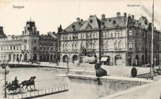 Szeged, Rudolf tér, Pártos Alfréd butorgyáros kereskedése; Pető Ernő kiadása