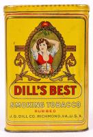 Dill's Best Smoking tobacco, cigarettás doboz, 11x7x2 cm