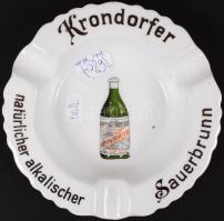 Krondorfer Sauerbrunn reklámú hanutartó, jelzés nélkül, hibátlan, d:14 cm