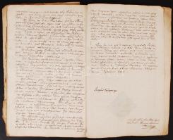 1829 A felvidéki Óhegy falu (Vetera Montanae) zarándokhely plébániájának kánoni látogatásáról készül...