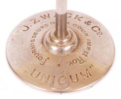 Zwack&Co. Unicum díszített fém pohárka, m: 14 cm