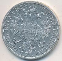 Ausztria 1884. 1Fl Ag "Ferenc József" T:2 Austria 1884. 1 Florin Ag "Franz Joseph" C:XF  Krause KM#2222