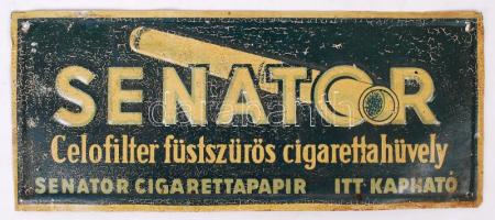 Senator Celofilter füstszűrős cigarettahüvely, cigarettapapír fém tábla, 10x24 cm