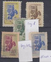 5 db Budapest Székesfőváros okmánybélyeg