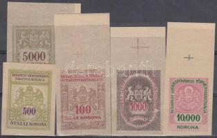 5 db Budapest Székesfőváros okmánybélyeg fázisnyomat