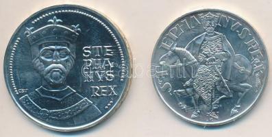 1972. 50Ft Ag + 100Ft Ag "Szt.István" pár T:BU
