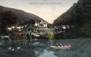 Miskolc, Hámori tó, Veidlich villa, csónak / lake, villa, boat