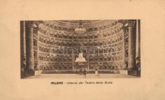 Milan, Milano; Interno del teatro della Scala / theatre, interior