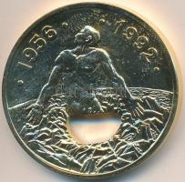 1992. "1956-os forradalom" aranyozott emlékérem (42,5mm) T:PP