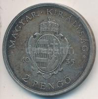 1935. 2P Ag "Pázmány" T:2 Adamo P7.1