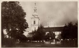 Nagykároly, Református templom, Editura kiadása / church &#039;vissza&#039; So. Stpl (lyuk / pinhole)