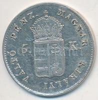 1849NB 6Kr Ag T:2- Tanúsítvánnyal