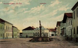 Aurolzmünster, Marktplatz, Lughofer's Gasthaus / market place, inn