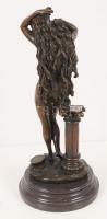 Görög szépség, bronzírózott fém, márvány talapzaton, m: 31 cm /
Bronze statue 31 cm
