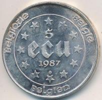 Belgium 1987. 5E Ag "V. Károly" T:2 Belgium 1987. 5 Ecu Ag "Charles V" C:XF