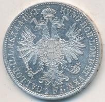 Ausztria 1861A 1Fl Ag "Ferenc József" T:2  Austria 1861A 1 Florin Ag "Franz Joseph" C:XF