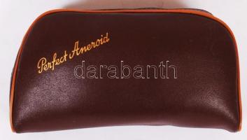 Perfect Aneroid régi kézi várnyomásmérő bőr tokban