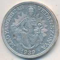 1939. 2P Ag "Madonna" T:2 Tanúsítvánnyal
Unger: 1511., Adamo P7