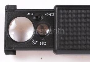 30x-60x nagyító lámpával és pénzvizsgálóval