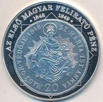 DN "A magyar nemzet pénzérméi - Az első magyar feliratú pénz 1848-1849." Ag (0,999) emléké...