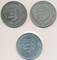 1947. 5Ft Ag "Kossuth" (3x) T:2,2-